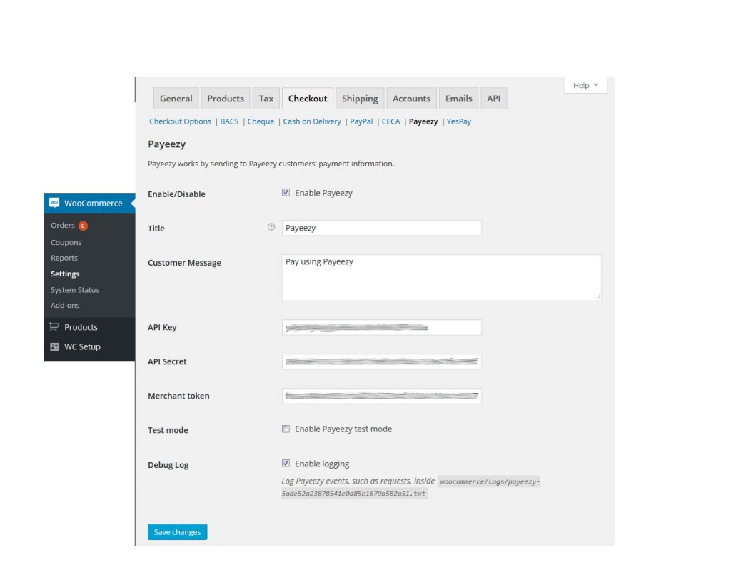 payeezy payment gateway settings, First data